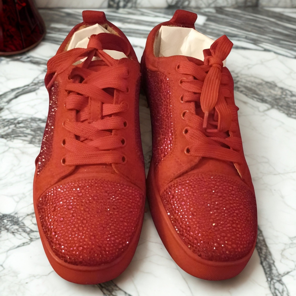 Christian Louboutin Red Bottom Low Top Sneakers Size 40 EU
